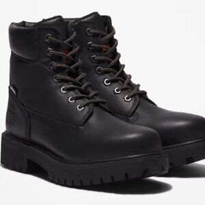 New in Box Timberland Pro Direct Attach Soft Toe Size 12 Wide Black Boots